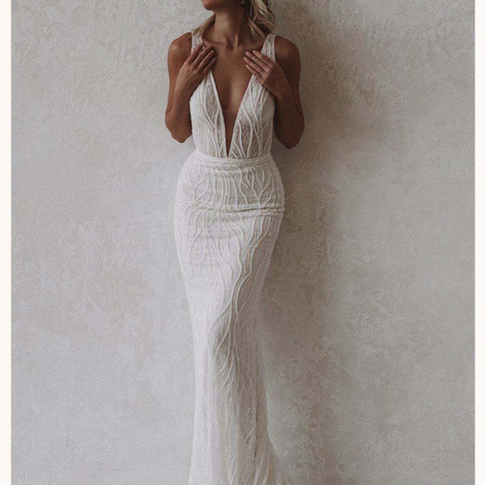 Made with love Ryder dress and detachable tulle train